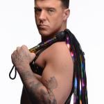 Rainbow Leather Flogger