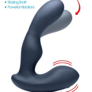 7X P-Stroke Silicone Prostate Stimulator With Stroking Shaft