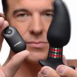 Gyro-M 10X Curved Rimming Plug With Remote Control