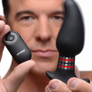 Gyro-M 10X Curved Rimming Plug With Remote Control