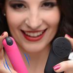 Vibrating Bullet With Remote Control - Pink