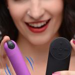 Vibrating Bullet With Remote Control - Purple