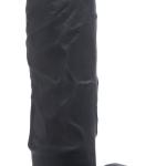 Power Pecker 7 Inch Silicone Dildo With Balls - Black