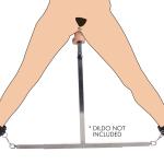 Squat Anal Impaler With Spreader Bar And Cuffs