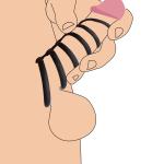 6 Ring Silicone Chastity Device