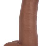 Jock Dark Bareskin Dildo With Balls - 8 Inch