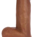 Jock Dark Bareskin Vibrating Dildo With Balls - 6 Inch