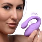 7X Pulse Pro Pulsating And Clit Stimulating Vibrator With Remote Control