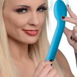 10X Silicone G-Spot Vibrator - Blue