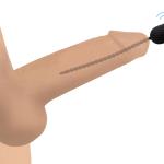 7X Dark Chain Rechargeable Silicone Sound With Remote