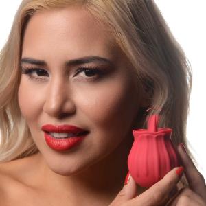 Bloomgasm Wild Violet 10X Silicone Clit Licking Stimulator - Red