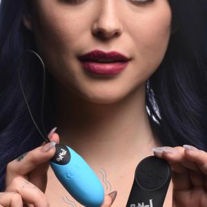 28X Grooved Silicone Vibrating Egg With Remote Control