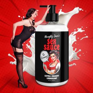 Naughty Jane's Sex Sauce Extra Creamy Lubricant - 16Oz