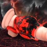 Hell Hound Silicone Girth Enhancer With Ball Strap - Large