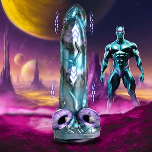 Astro-Thrust Thrusting And Vibrating Silicone Dildo