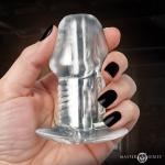 Dicked Clear Hollow Anal Plug - Medium