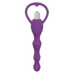 Rump Shaker 3X Vibrating Silicone Anal Plug - Purple