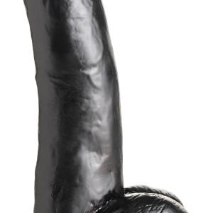 Jock 8 Inch Dong With Balls Black