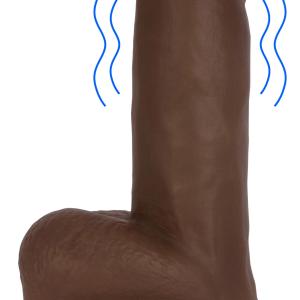 Jock Dark Vibrating Dildo With Balls - 6 Inch