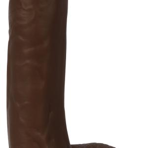 Thinz 7 Inch Slim Dildo With Balls - Dark