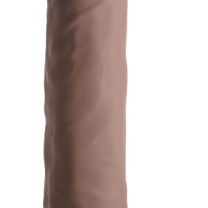 Silexpan Dark Hypoallergenic Silicone Dildo With Balls - 10 Inch