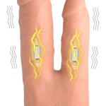 Vibrating And Rotating Remote Control Silicone Double Dildo