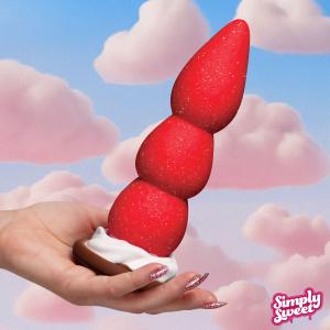 Strawberry Sweet Cream Premium Silicone Dildo