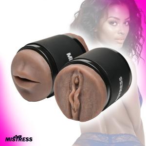 Double Shot Mouth And Pussy Stroker - Dark