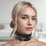 Strict Leather Premium Fur Lined Locking Collar- Sm